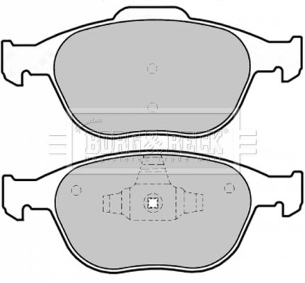 BORG & BECK Комплект тормозных колодок, дисковый тормоз BBP1739